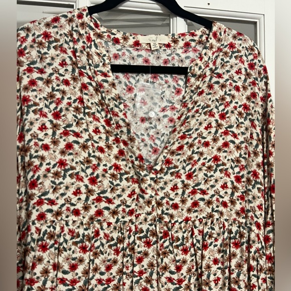 Cute Hi - Lo Floral Print Dress - Picture 3 of 8